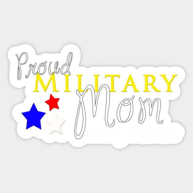 Proud Military Mom Sticker by 3QuartersToday